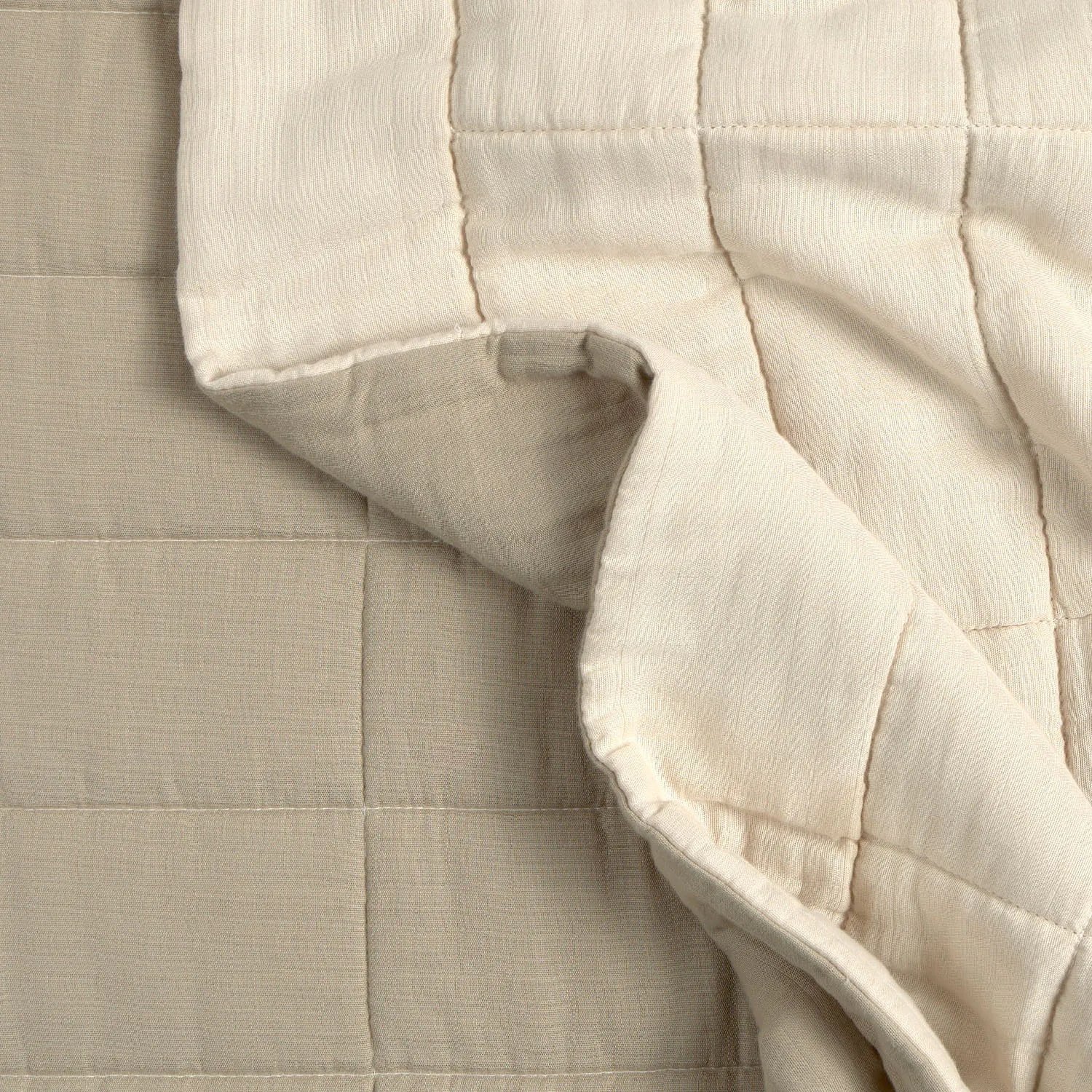 Beige Quilted Bedding - Image 3