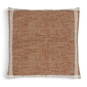 Brown Woven Throw Pillow