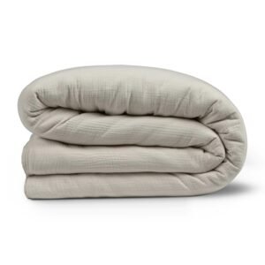 Beige Cotton Gauze Bedding